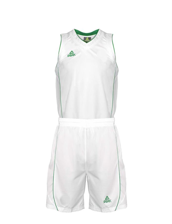 PEAK Basketballtrikotset-weiß/grün