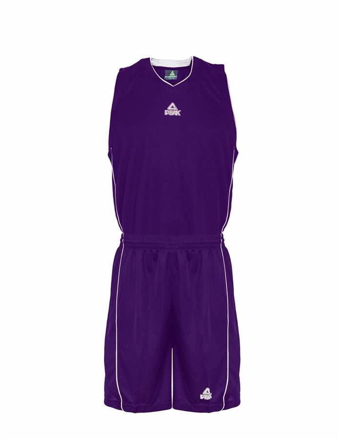 PEAK Basketballtrikotset-L-lila/weiß