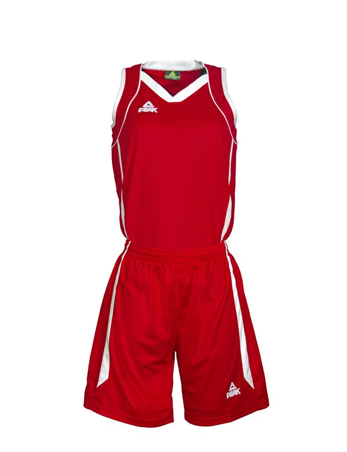 PEAK Damen Basketballtrikotset (rot/weiß-weiß/rot)