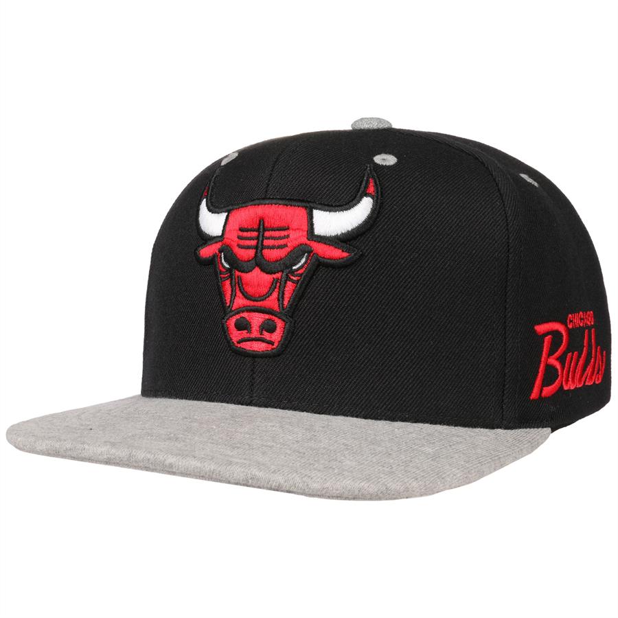 Mitchell & Ness CHICAGO BULLS 2 Tone Grey Heather NBA Cap schwarz/grau