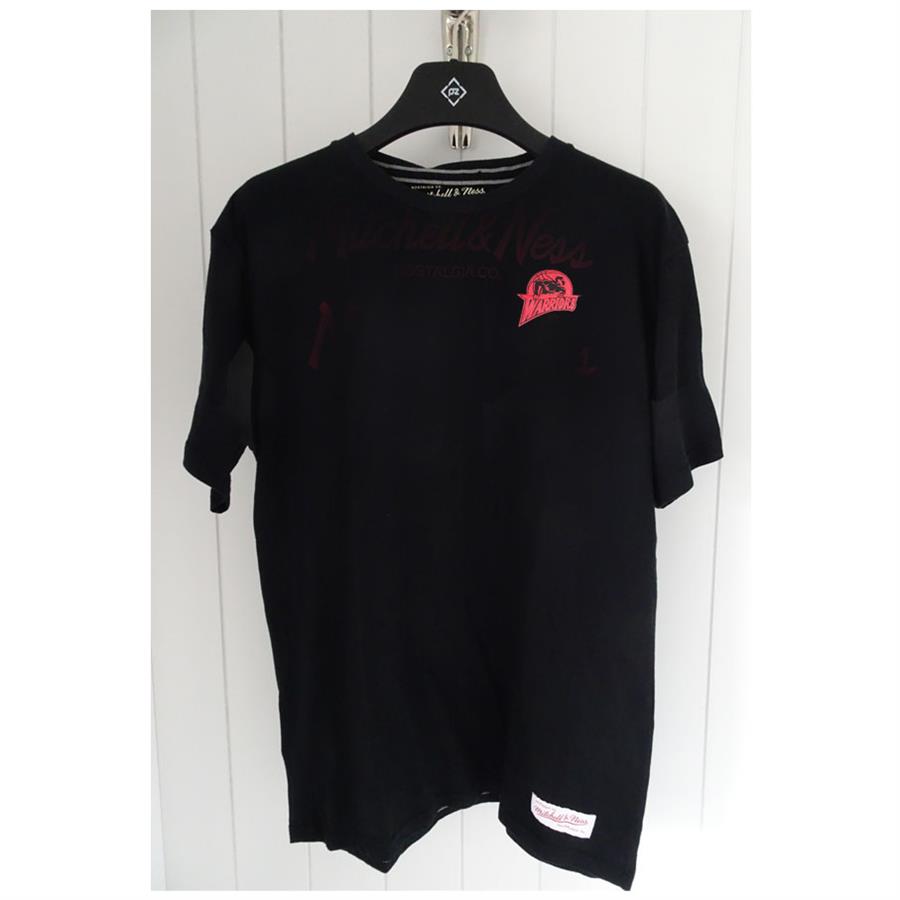 Mitchell & Ness Herren Tee Red Pop Tailored 'Golden State Warriors' schwarz