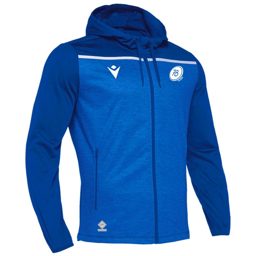 H78 AETHER Trainingsjacke mit Kapuze royalblau