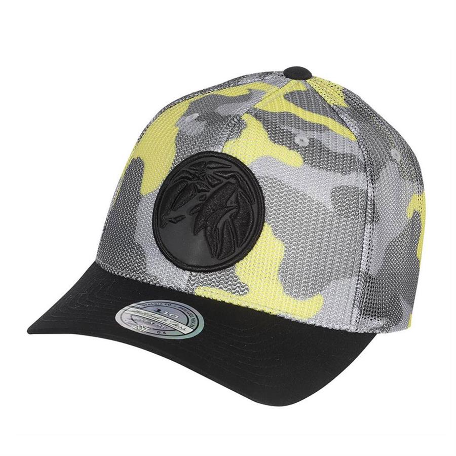Mitchell & Ness 110 MINNESOTA TIMBERWOLVES NBA Flou Cap camo/schwarz