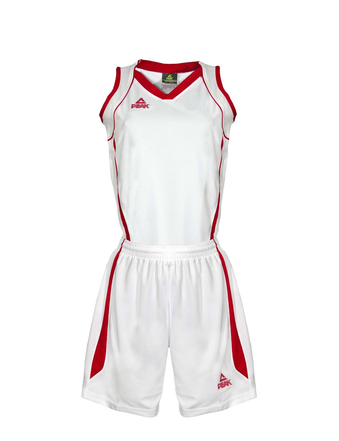 PEAK Damen Basketballtrikotset (rot/weiß-weiß/rot)