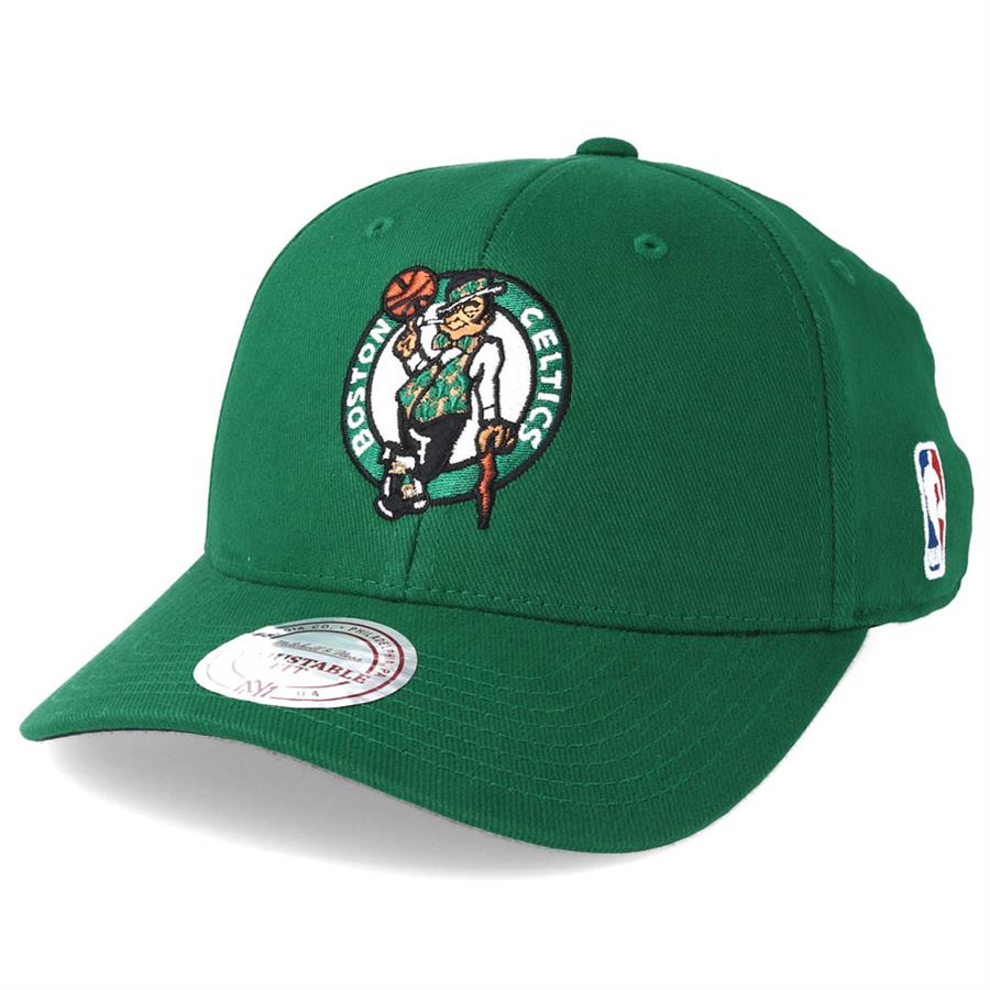 Mitchell & Ness 110 BOSTON CELTICS NBA Team Low Pro Cap grün