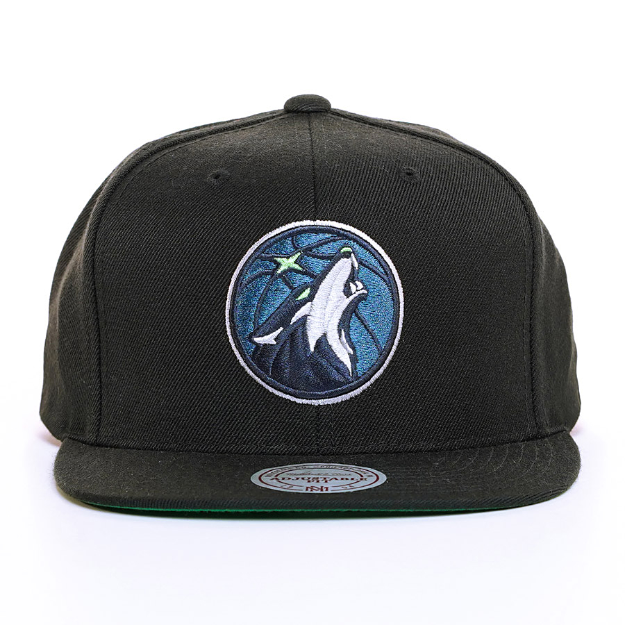 Mitchell & Ness MINNESOTA TIMBERWOLVES Wool Solid 2 NBA Cap schwarz