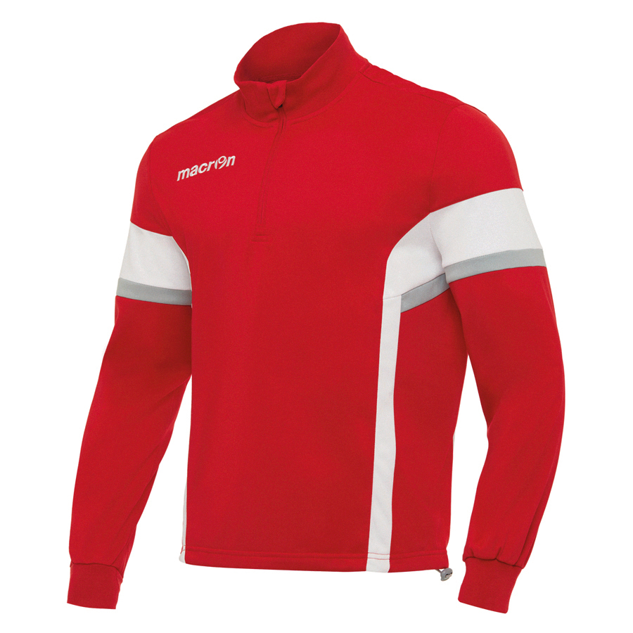 EXPERT CASACCA 1/4 ZIP-rot/weiss