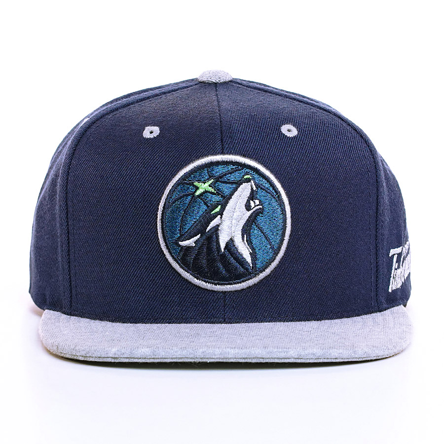 Mitchell & Ness  MINNESOTA TIMBERWOLVES Flat 2 Tone Grey Heather NBA Cap navy/grau