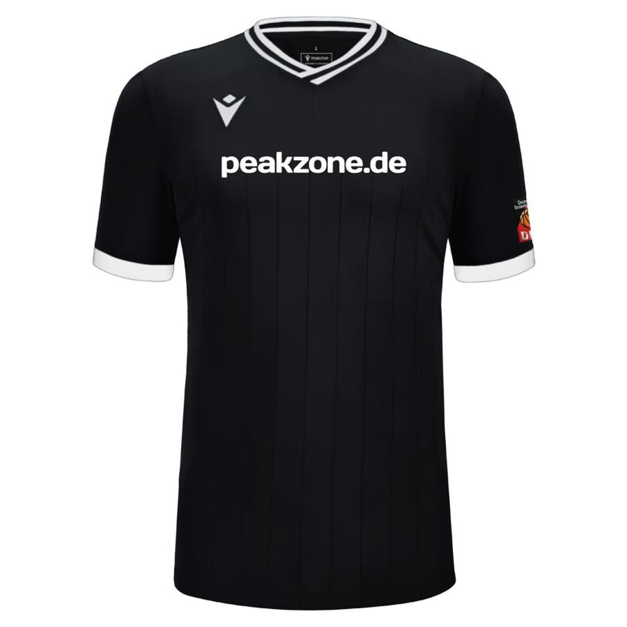 macron offizielles Schiedsrichtershirt DBB Logo peakzone.de (schwarz)