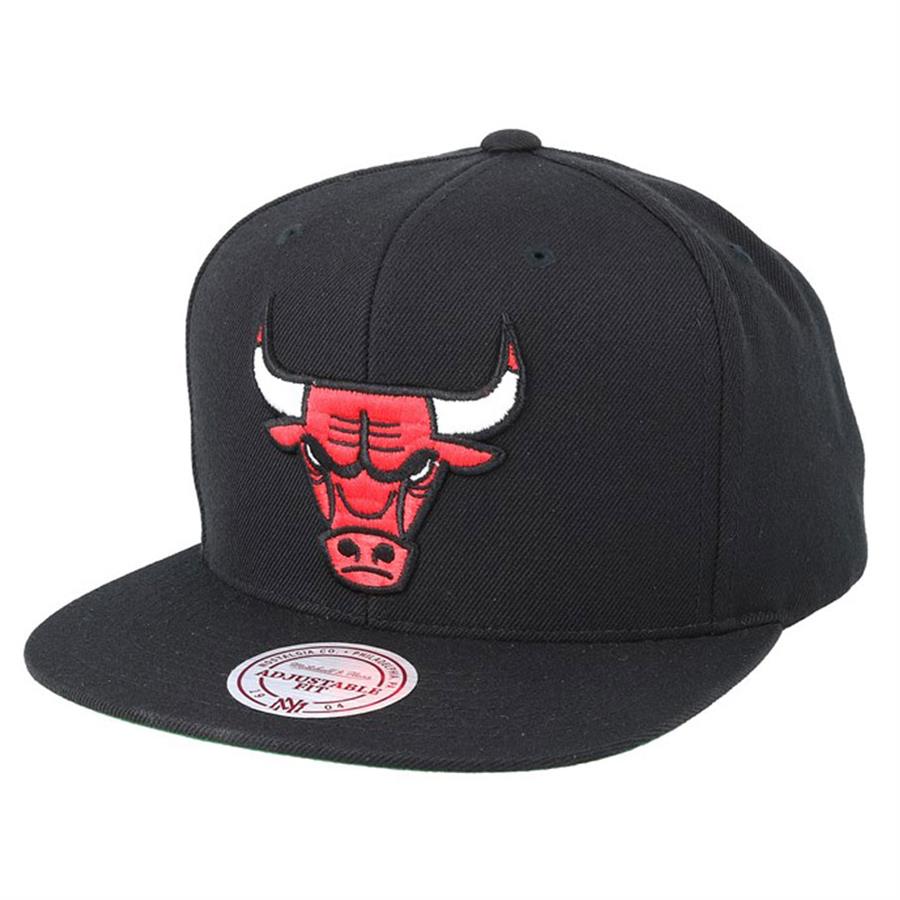 Mitchell & Ness CHICAGO BULLS Wool Solid 2 NBA Cap schwarz