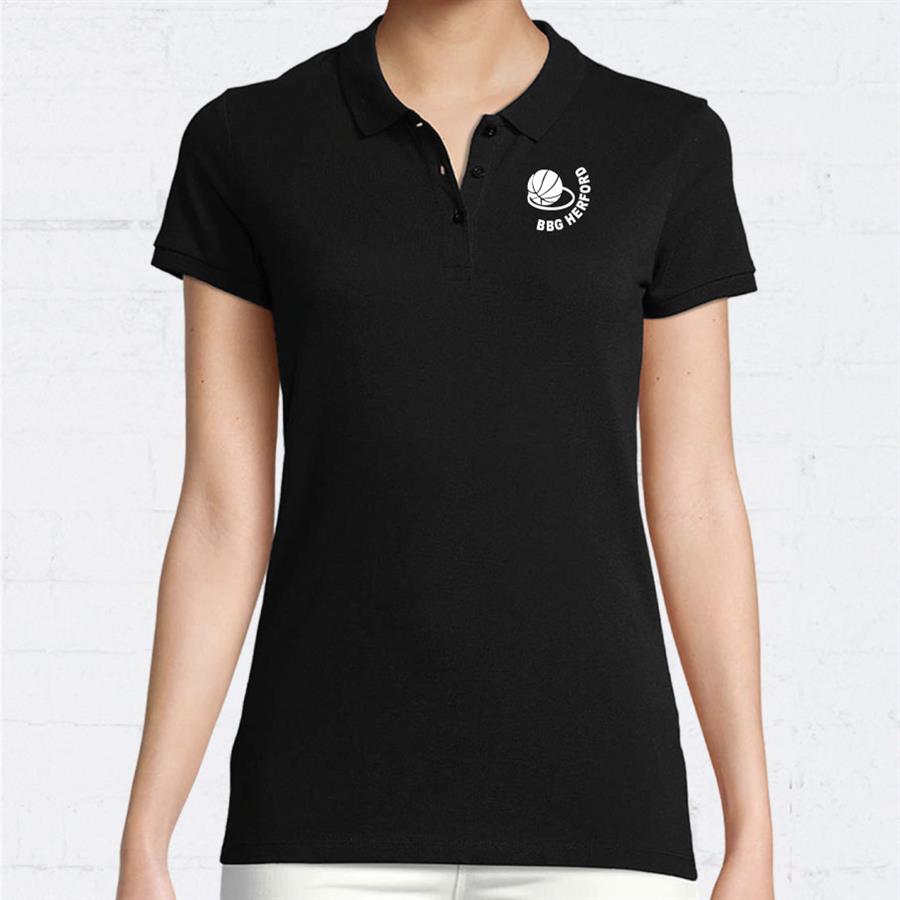 BBGH Damen Poloshirt schwarz