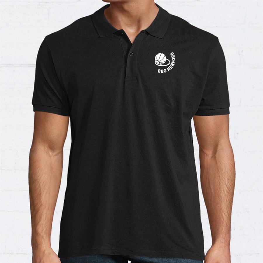 BBGH Herren Poloshirt schwarz