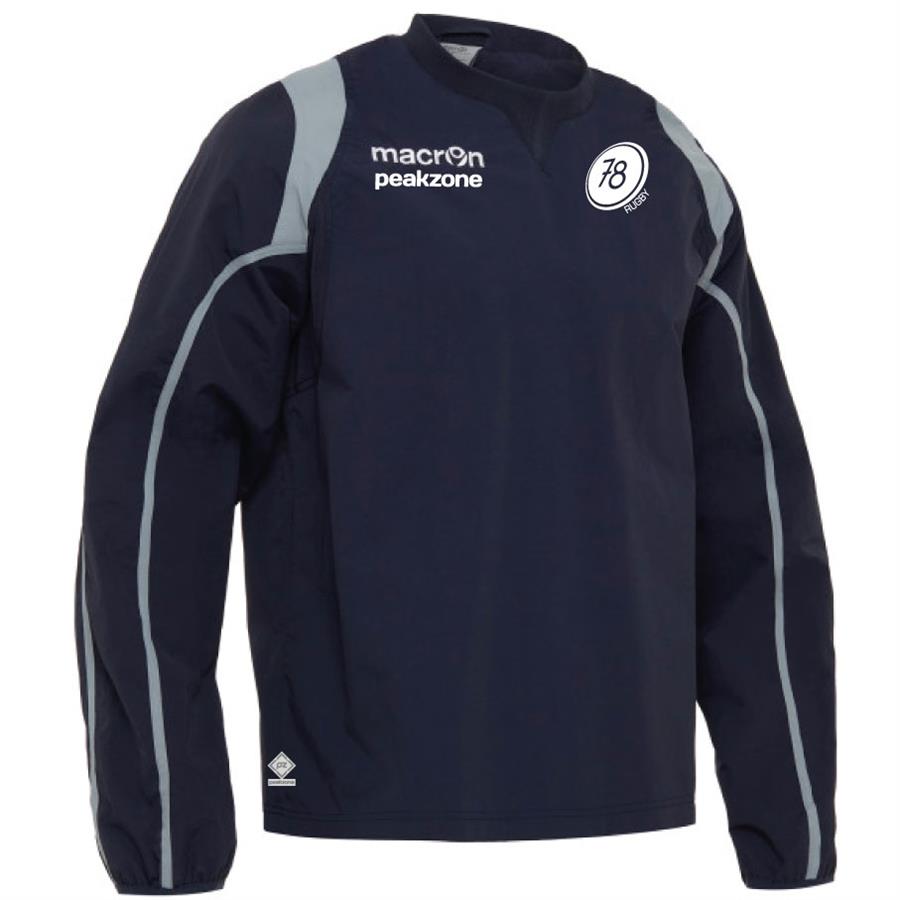 H78 EMERALD - regendichtes Trainingstop navy/grau