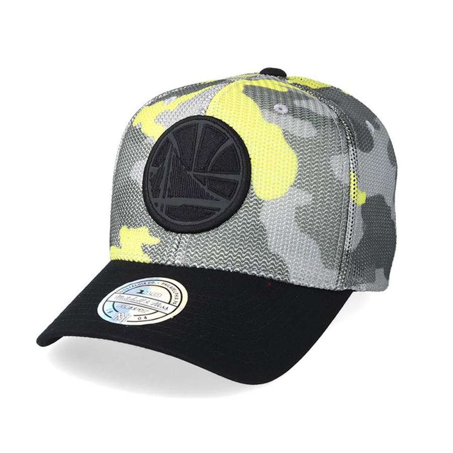 Mitchell & Ness 110 GOLDEN STATE WARRIORS NBA Flou Cap camo/schwarz