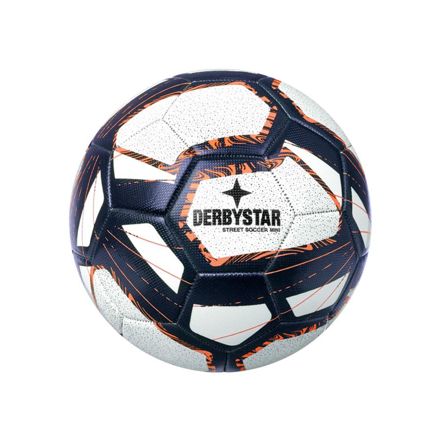 Derbystar MINIBALL STREET SOCCER v22-weiss/blau/orange-47cm