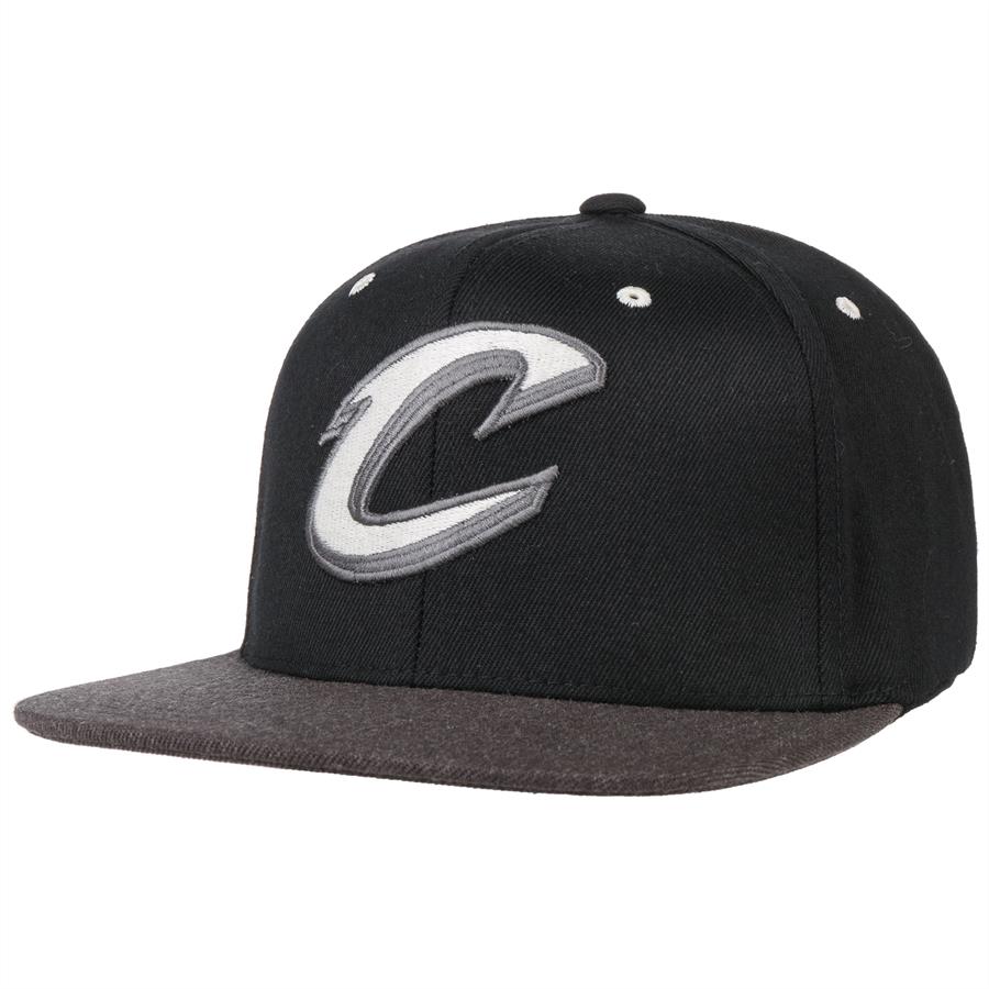 Mitchell & Ness 100 CLEVELAND CAVALIERS Flat 3 Tone Cap schwarz/anthrazit