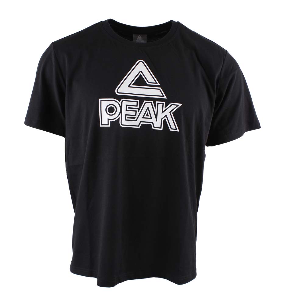 T-Shirt mit großem PEAK Logo-schwarz