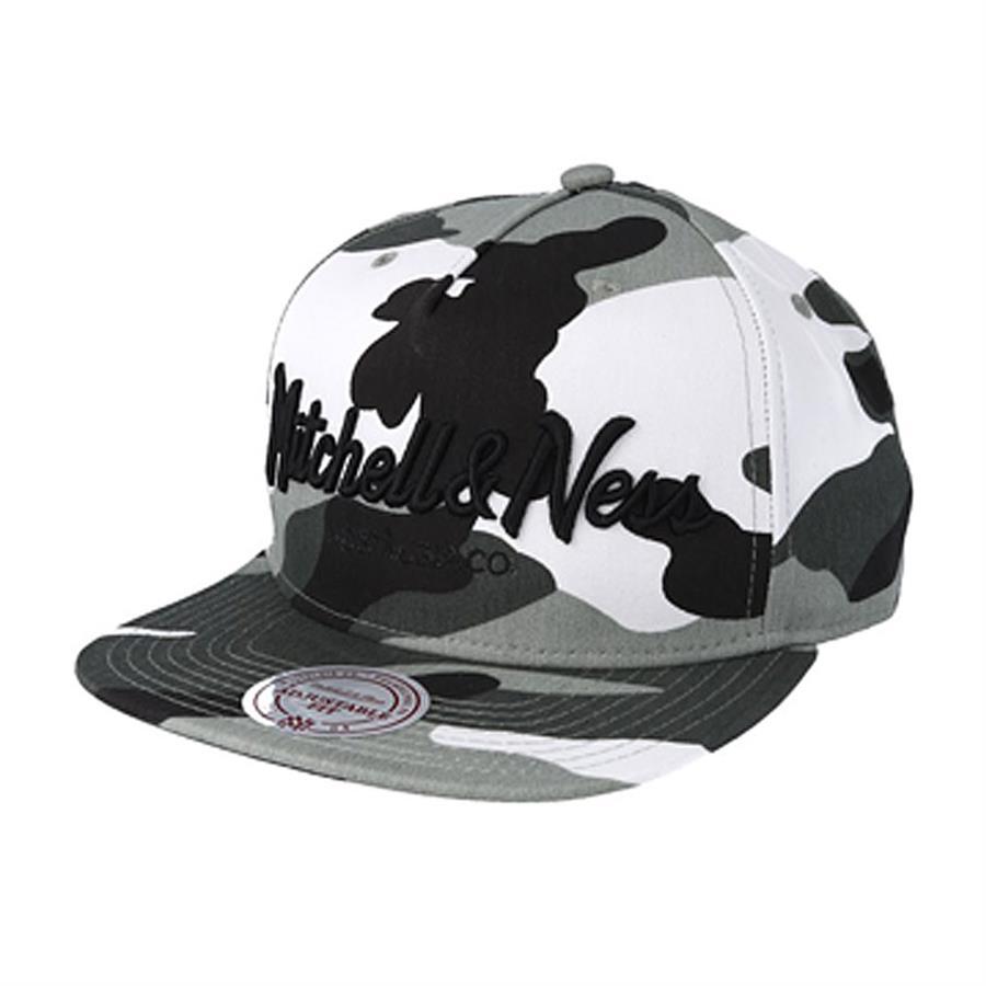 Mitchell & Ness Flat Own Brand Pinscript Snapback Cap urban camo