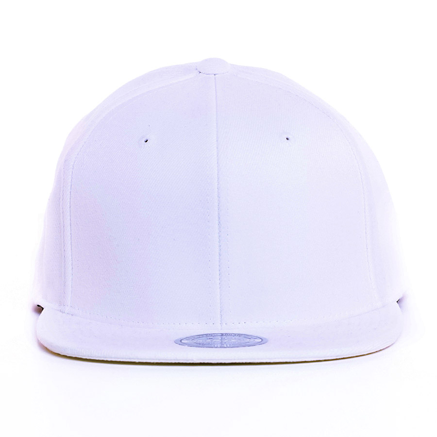 Mitchell & Ness 110 Flat Blank Own Brand Snapback Cap  weiß