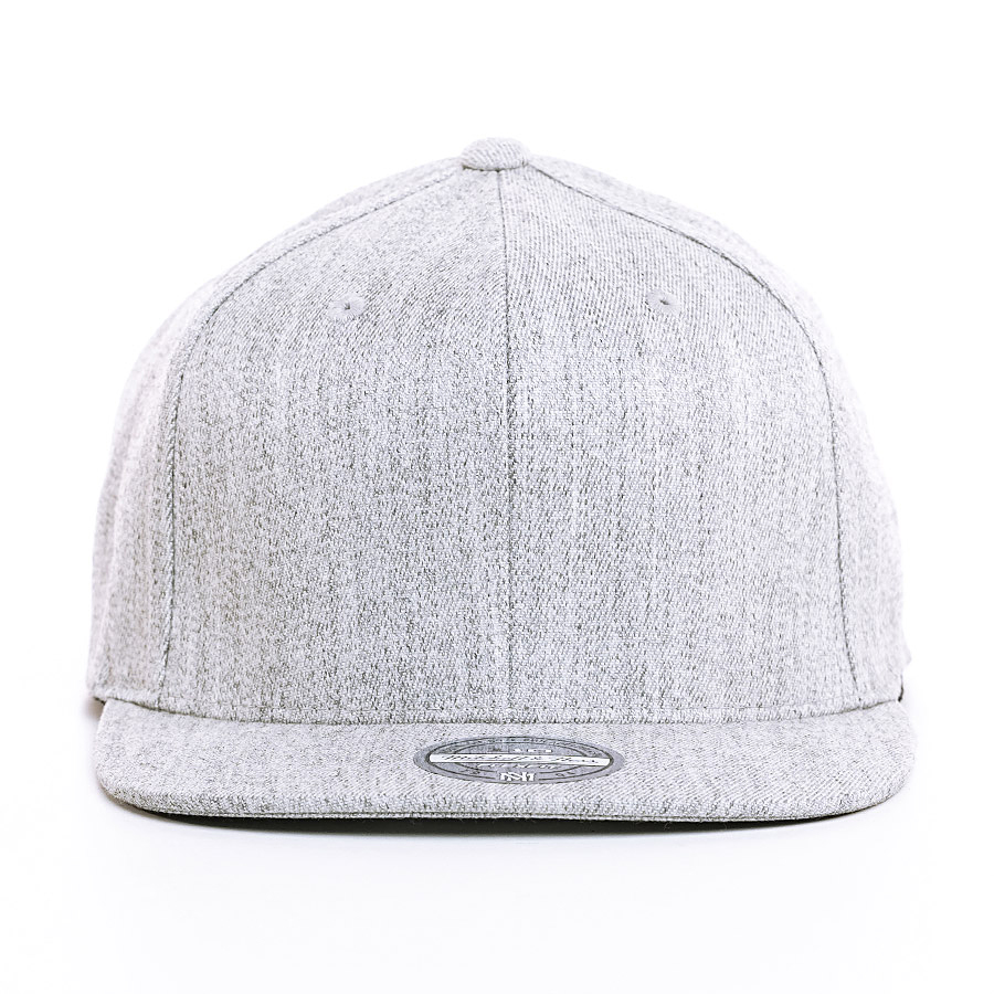 Mitchell & Ness 110 Flat Blank Own Brand Snapback Cap heather grau