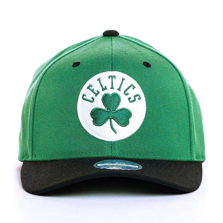 Mitchell & Ness 110 Curved  BOSTON CELTICS NBA 2 Tone Cap grün/schwarz